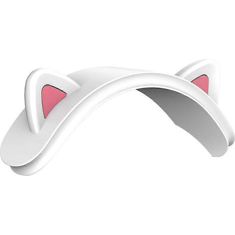 Weiße Silikon-Schutzhülle für Apple AirPods Max multifunktionale Bluetooth-Kopfhörer mit Lenker und Katzenohren. (1/5)