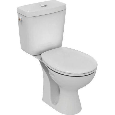 Pack WC PORCHER Ulysse Complet Sortie Horizontale Céramique Blanc - E905601 (1/2)