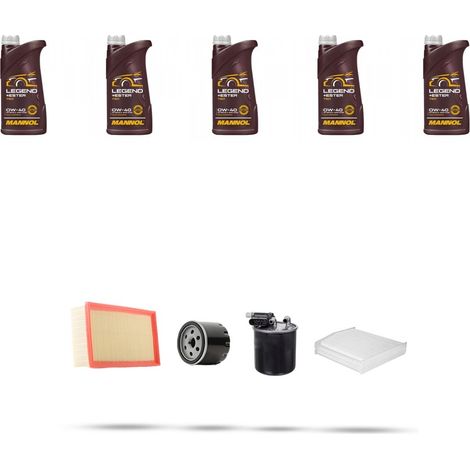 Kit tagliando 4 FILTRI e 5L OLIO compatibile con Infiniti Q30 1.5D 80kw dal 2015 (1/5)