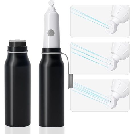 Bidet portatile da viaggio con 6 impostazioni di getto, doccetta a mano ad alta pressione, ricaricabile, nero, per donne e uomini (1/5)