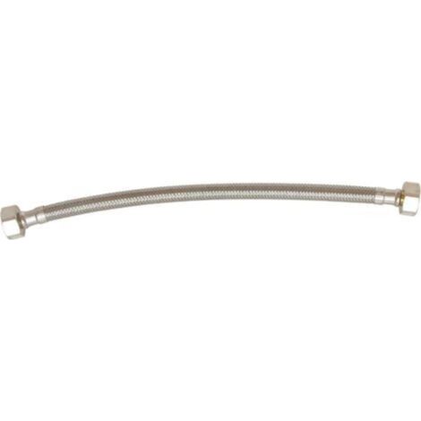 Flexible sanitaire 1/2" avec 2 écrous tournants, longueur 300mm, en acier inoxydable et EPDM, facile à installer (1/4)