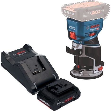 Bosch GKF 18V-8 Posa professionale per bordi a batteria 18 V 8,0 mm senza spazzole + 1x batteria ProCORE 4,0 Ah + caricabatteria