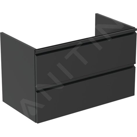 Ideal Standard Tesi - Meuble sous lavabo, 800x440x490 mm, noir T0051ZT (1/4)