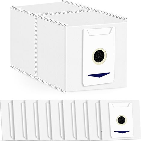 10 Stück Staubbeutel Zubehör für Ecovacs Deebot T30 Omni / T30 Pro Omni Saugroboter, 3L Großer Kapazität Antibakteriell Staubsaugerbeutel