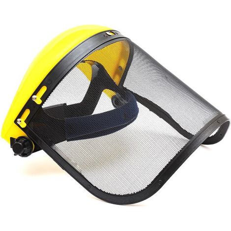 Casque de Sécurité avec Visière Intégrale Maille Débroussaillage Abattage Forestier Agricole (1/4)