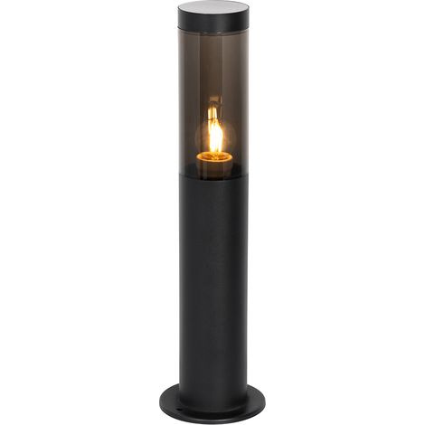 QAZQA rox - Lampe sur pied extérieur - 1 lumière - Ø 11.9 cm - Noir - Moderne - éclairage extérieur