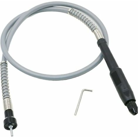 DEESSE SHOP - Adaptateur d'arbre flexible de 3,175 mm pour rallonge d'arbre de forage flexible avec mandrin sans clé de 0,3 à 3,2 mm pour outil de travail du bois pour meuleuse rotative (1/5)