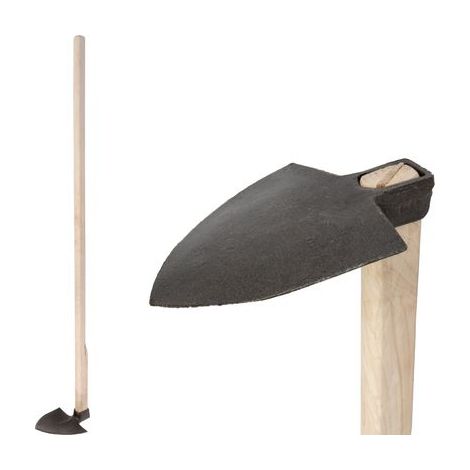 Hacke Gardex spitz 630 g, geschmiedet, Holzstiel