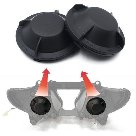 Compatible with Kawasaki Amulet ZX 10R 2011-2018: rear headlight cover, black plastic waterproof dust protection.