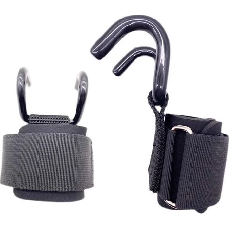 Crochet de levage de poids, crochet de fitness, étireur de force unisexe, pour le Bodybuilding, fitness, haltérophilie, accessoires de fitness, crochet de levage antidérapant (1/5)
