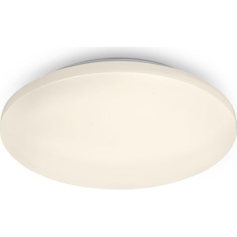 Plafonnier LED, plafonnier LED salle de bain IP44, lampe de salle de bain, lumière blanche chaude, 340 mm, blanc (1/3)