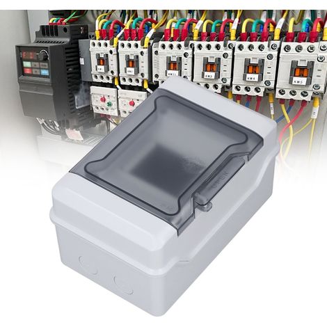 Boîte de distribution électrique intérieure/extérieure en saillie à 4 positions, étanche à l'eau et à la poussière (IP65), boîte de distribution basse tension (1/5)
