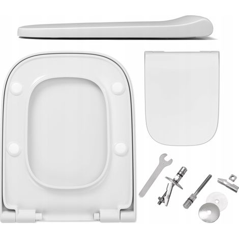 Abattant WC Modo/Traffic - 44 cm - Antibactérien - Design Slim - Système de fermeture douce