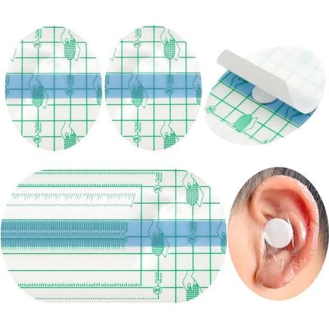 60PCS Autocollant Oreille Etanche, Protege Oreille Autocollant, Protection Étanche Oreille, Cache-Oreilles Transparents,Cache (1/5)