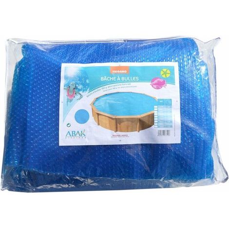 Couvercle ovale pour piscine hors sol avec effet bulles, revêtement intérieur anti-UV, 4,9 × 3,7 m, étanche et sécurisé (1/3)