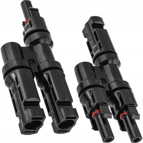 Connecteur MC4 Double Parallèle Solaire + -