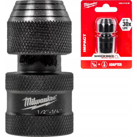 Milwaukee Impact Adapter Sechskant 1/2" x Vierkant 1/4" (1/5)