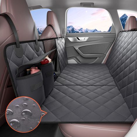 VEVOR Back Seat Extender for Dogs,Dog Hammock for Car Back seat,Waterproof Hard Bottom Dog Car Seat Cover for Back Seat 54"x24",Supports 400lbs with Mesh Window and Storage Pocket for Car, SUV (1/5)