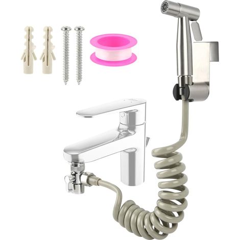 Toilette Douchette à Main Bidet en Acier Inoxydable, Double Mode (1/5)