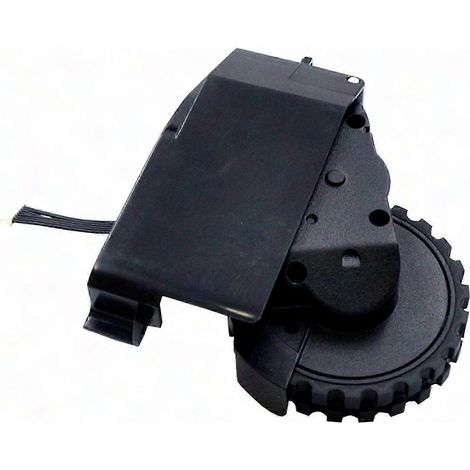 Paire de roues motrices pour robot aspirateur - pièces de rechange en plastique robuste, compatibles avec machines de nettoyage automatiques. (1/4)