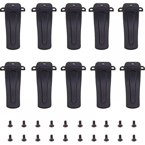 10PCS Clip de Ceinture Radio PVC avec 20 Vis pour Radios Bidirectionnelles B666S B777S B888S (1/5)