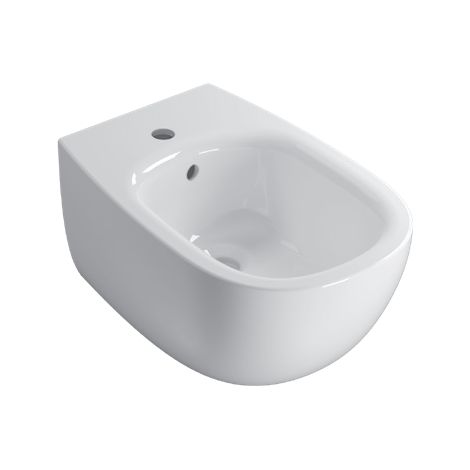 Bidet céramique mural 53x35 cm Globo Daily DNS09BI  Blanc - Céramique