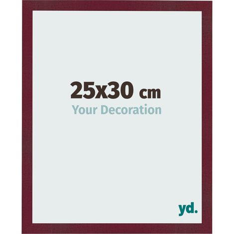 yd. - Cadre photo 25x30 - Vin Rouge Patine - MDF - Bologna (1/5)