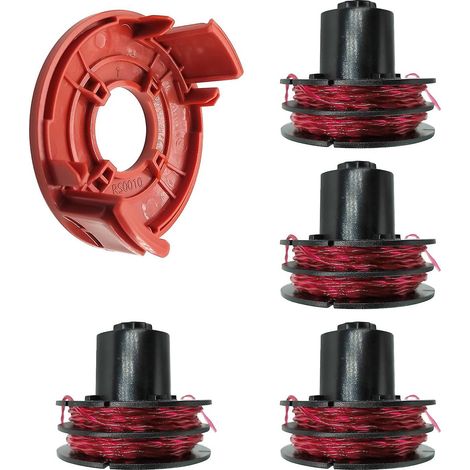 Pièces de rechange pour coupe-bordures AL-KO GTE 350 / GTE 450 / GTE 550 : bobine de fil à 4 fils + 1 capuchon de bobine, 112
