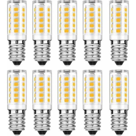10er-Pack E14 LED-Lampen – Warmweiß (3000 K) – 5 W (entspricht einer 50-W-Glühbirne) – 500 lm (nicht dimmbar)