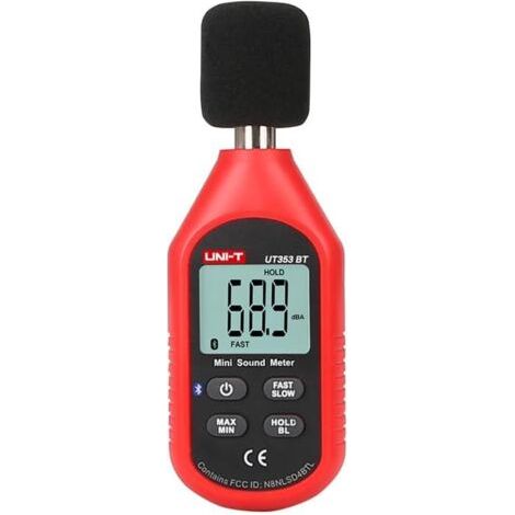 trend Hygromètre UT353 UT353BT Niveau sonore Bluetooth Testeur numérique de mesure du bruit 30-130dB Moniteur de décibels professionnel Détecteur de dB (UT353)