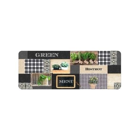 Douceur D'Intérieur – Tapis de cuisine rectangle en PVC – Multicolore – 45 x 120 cm – Usage intérieur – Facile à nettoyer (1/3)