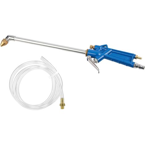 Pneumatische Ausblaspistole, 400 mm lang, pneumatische Reinigungspistole aus Aluminiumlegierung, Hochdruck-Reinigungs- und Entfettungssprühgerät für Fächer