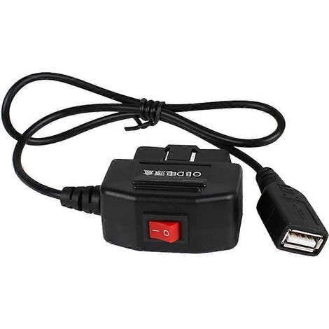 Kit de cableado para DVR de coche con protección contra bajo voltaje, puerto USB de 5 V 3 A, cable de carga para coche, OBD, accesorio para cámara de salpicadero y monitoreo de estacionamiento las 24  (1/5)