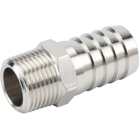 Racor empalme manguera rosca macho BSPT 14 mm x 3/8" UNIVERSAL HCMT1438