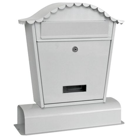 Briefkasten HUBERT A, Post, mit Zeitungsfach, braun