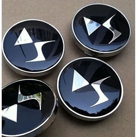 4 x DS Centre Roue Cache Moyeu Jante 60 mm logo embleme badge citroen ds3 ds5 cache moyeux
