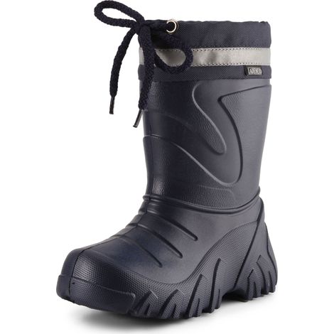 Ladeheid Bottes de Pluie Enfant Fille Garçon EVA Grizzly 835 (Bleu Foncé/Éblouissement, 30/31 EU)