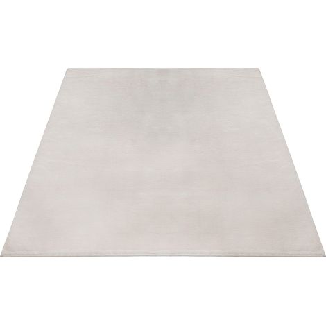FLOORNOVO Hochflor Teppich Beige einfarbig - 200 x 140 cm - Besonders Weicher Teppich Wohnzimmer & Badezimmerteppich - Pflegeleicht - vielseitig einsetzbar im Innenbereich (1/2)