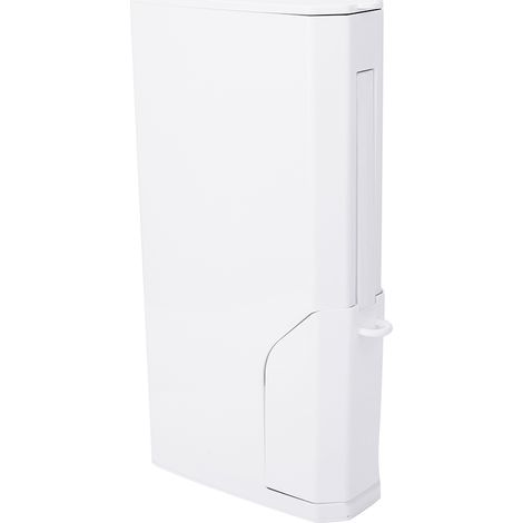 Ensemble Poubelle et Brosse WC Intégré 3L ABS Blanc Compact Gain de Place Design Moderne pour Salle de Bain Pratique et Durable (1/4)