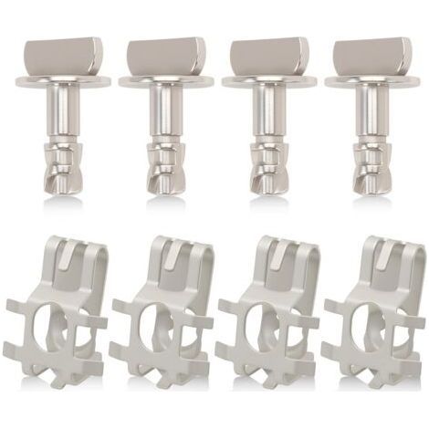 Lot de 4 boulons de protection de capot de moteur compatibles avec F150 2011-2019 BB53 6C020-AA, BB5Z-00817-A, W716006-S439 (1/5)