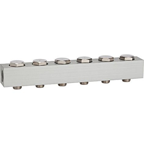 Riegler Versorgungsleiste für Wegeventile, mit 6 Ventilpositionen, G 1/4 (1/2)