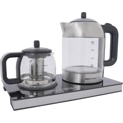 Bouilloire Électrique, Double Fonctionnalité, Contrôle de Température, 3.0L, Clair (1/2)