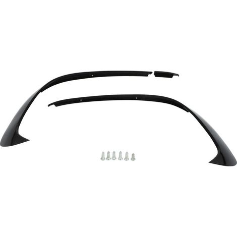 3PCS Pare-chocs avant spoiler splitter trim pour Mercedes-Benz Classe A W176 AMG-Line A45 2015-2018. noir brillant