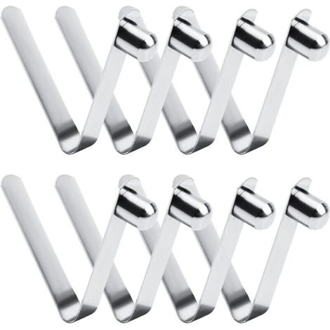8 Stück Federklemmen, 8 mm Kajak-Federklemmen, Edelstahl-Druckknopf-Federklemmen für Campingpaddel und Zeltstangen