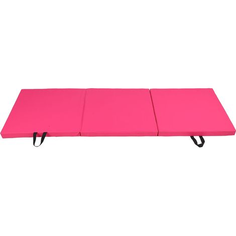 Sportliche Faltmatte für Gymnastik, Fitness, Tanz und Yoga für Kinder (Pink)