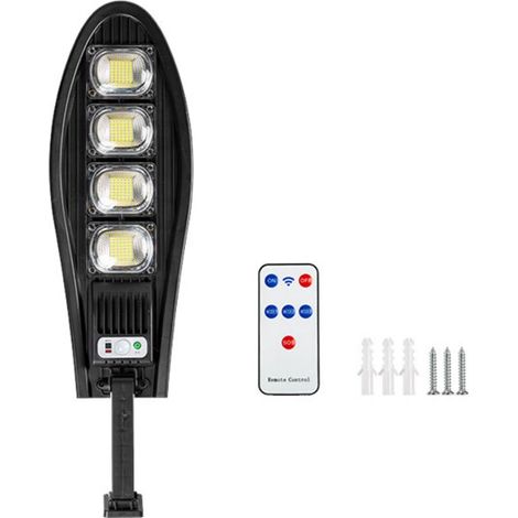 80w 3000mah Réverbère Solaire Extérieur Étanche Led Pour Mur De Jardin Lampe Solaire À Angle Réglable Avec Modes À Distance 168 leds 1Lampe solaire (1/4)
