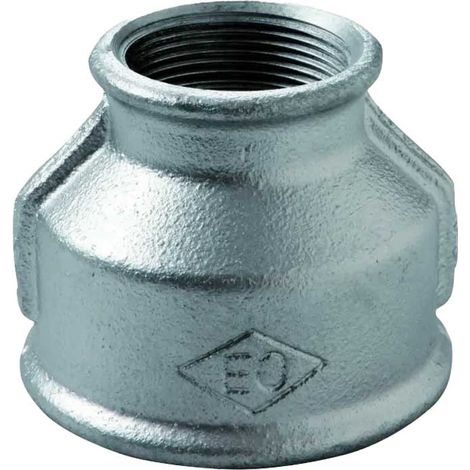 MANICOTTO FEMMINA/FEMMINA RIDOTTO IN GHISA ZINCATA 2"" x 1""1/4