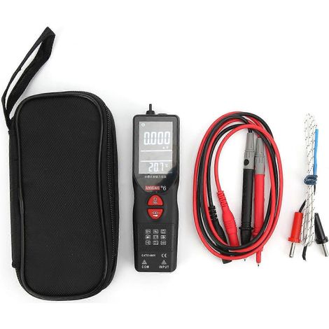 Multimètre intelligent bimode, voltmètre numérique multifonction portable CC/CA