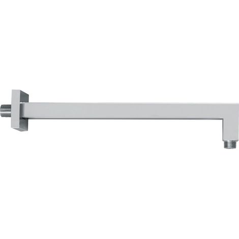 Vema Square Wall Mounted Shower Arm 300mm Length - Chrome (1/2)