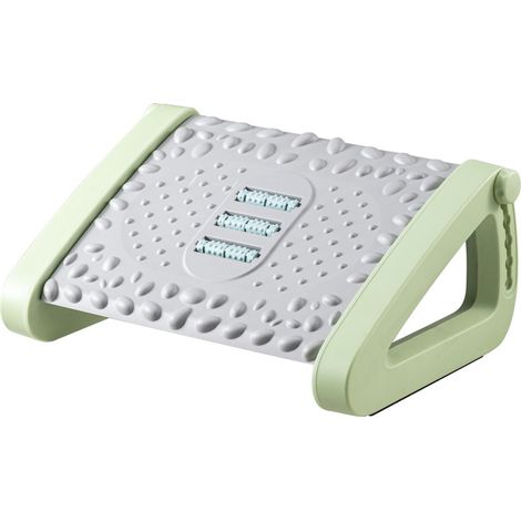 Repose-Pieds Sous Bureau - Réglable 6 Positions - Plaque Massage Granuleuse et 3 Rouleaux - Design Ergonomique - 1 Pièce